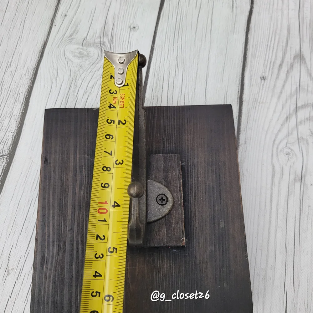 Rustic Black Metal Wall Hook